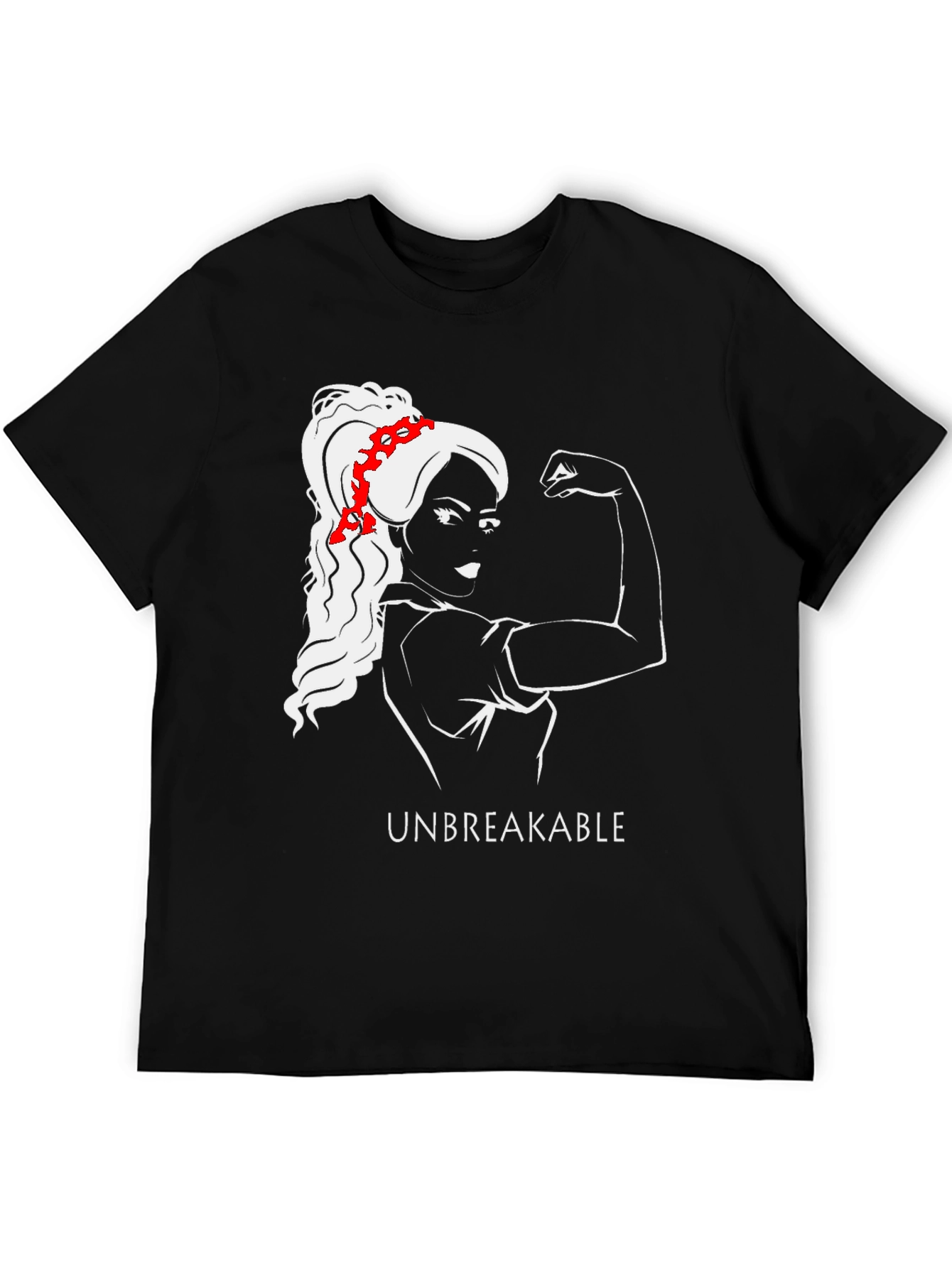 Unbreakable Graphic Tee - Empowering Woman T-Shirt