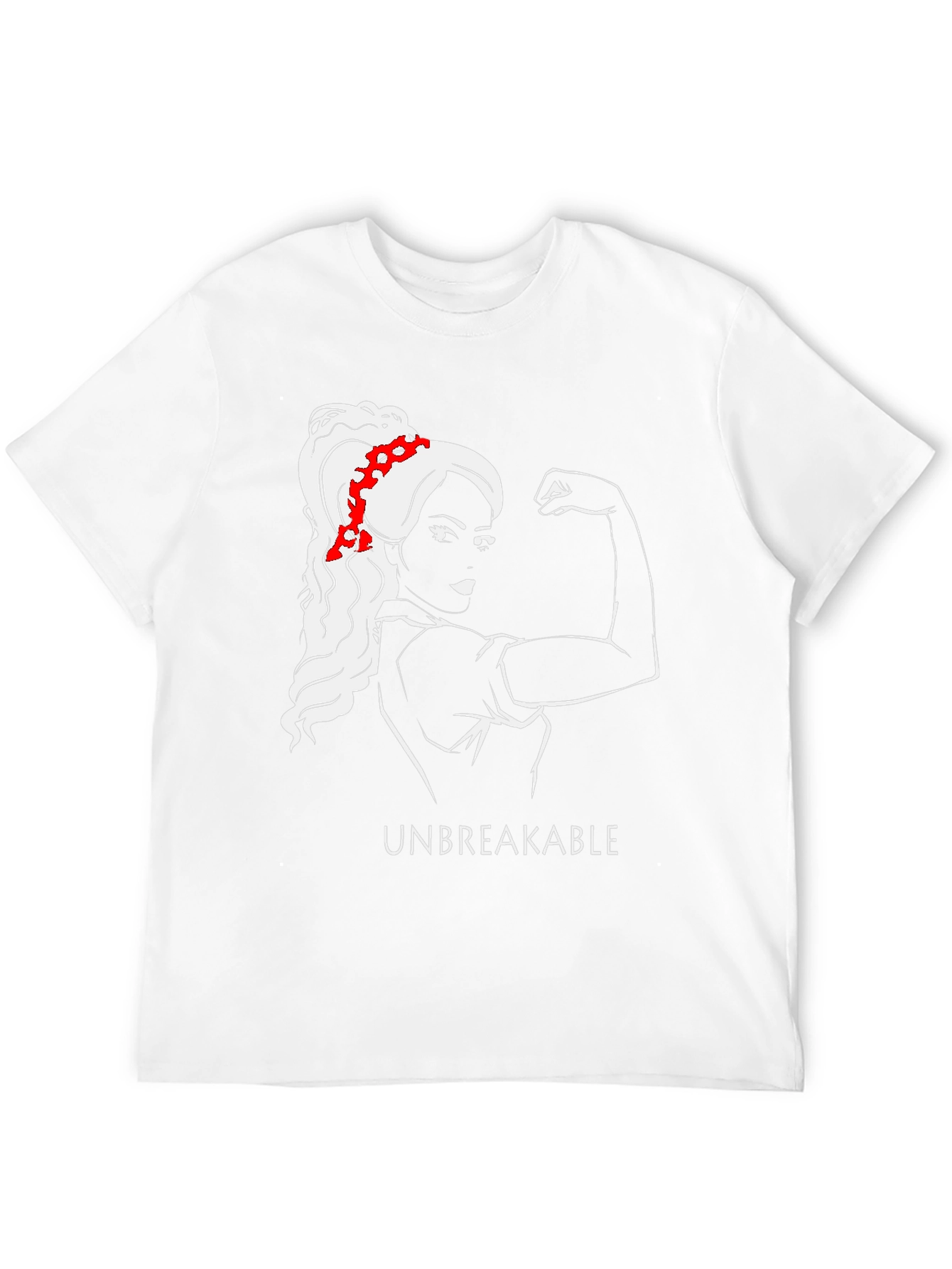 Unbreakable Graphic Tee - Empowering Woman T-Shirt