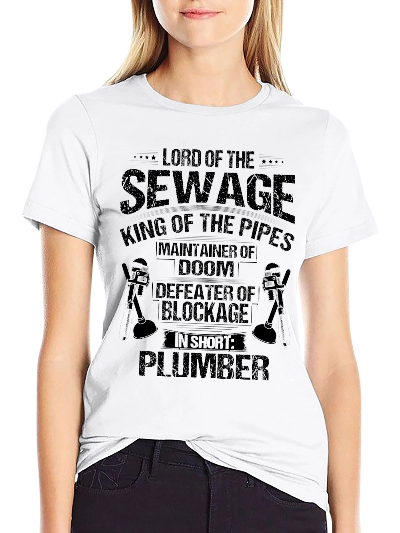 Lord of Sewage Plumber Graphic T-Shirt