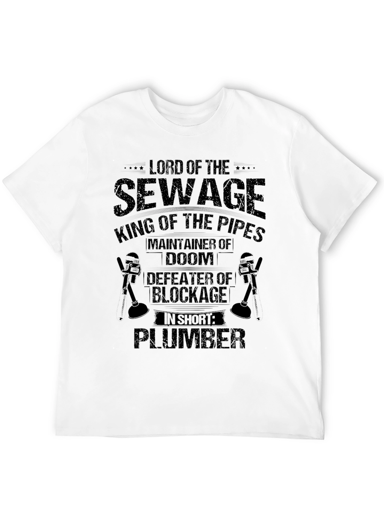 Lord of Sewage Plumber Graphic T-Shirt