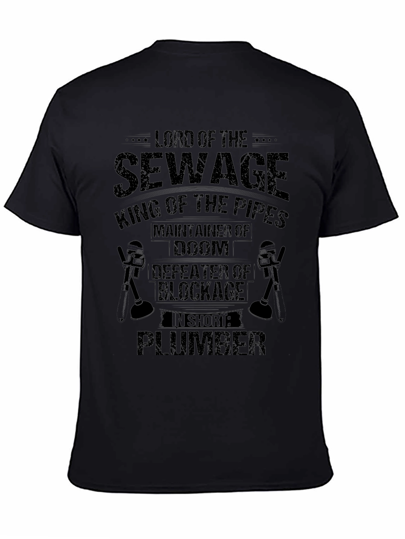 Lord of Sewage Plumber Graphic T-Shirt