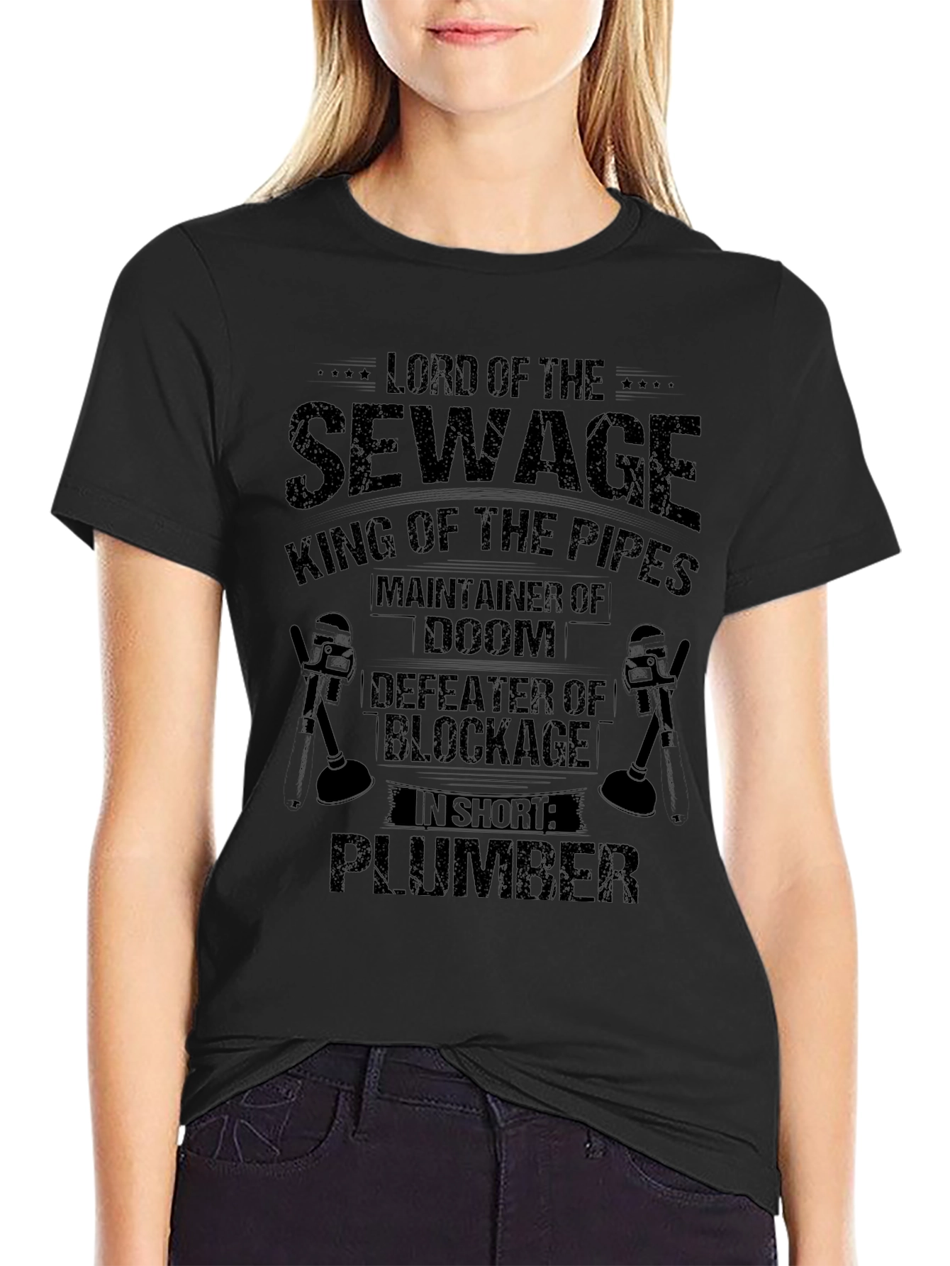Lord of Sewage Plumber Graphic T-Shirt