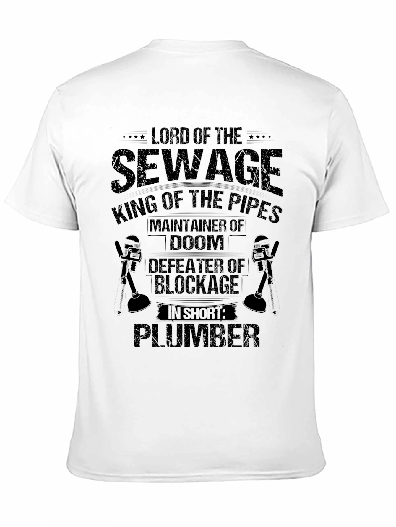 Lord of Sewage Plumber Graphic T-Shirt