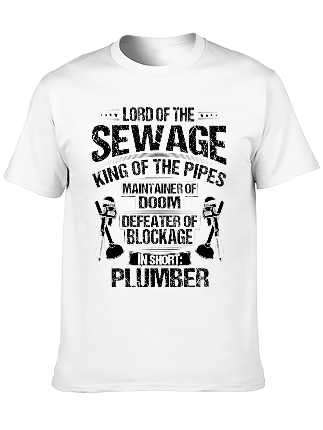 Lord of Sewage Plumber Graphic T-Shirt